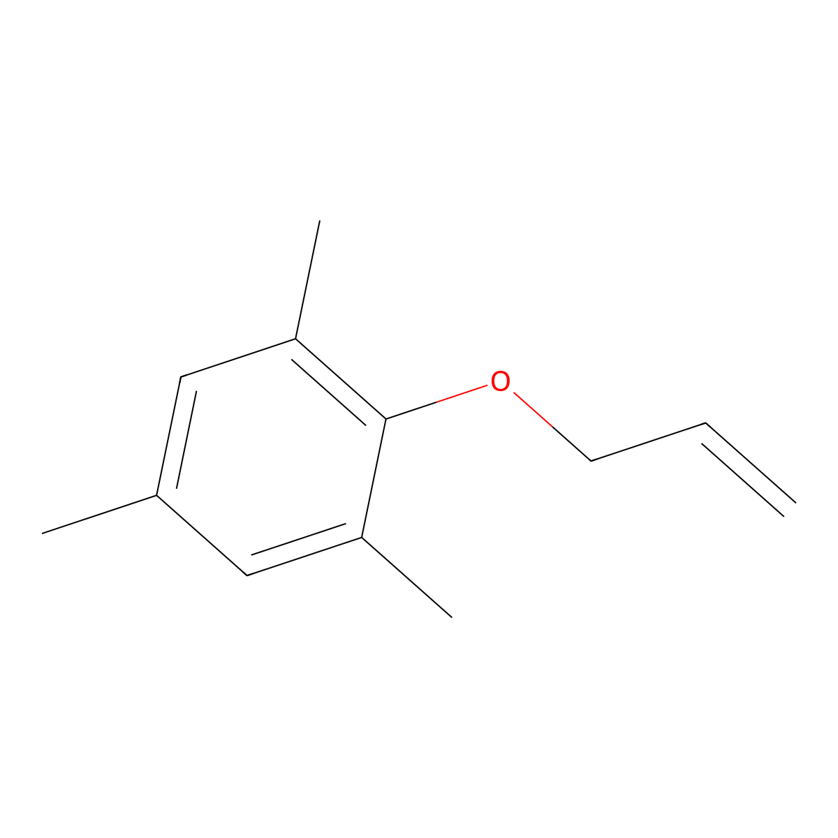 Allyl mesityl ether molecular structure, CAS 5450-46-4