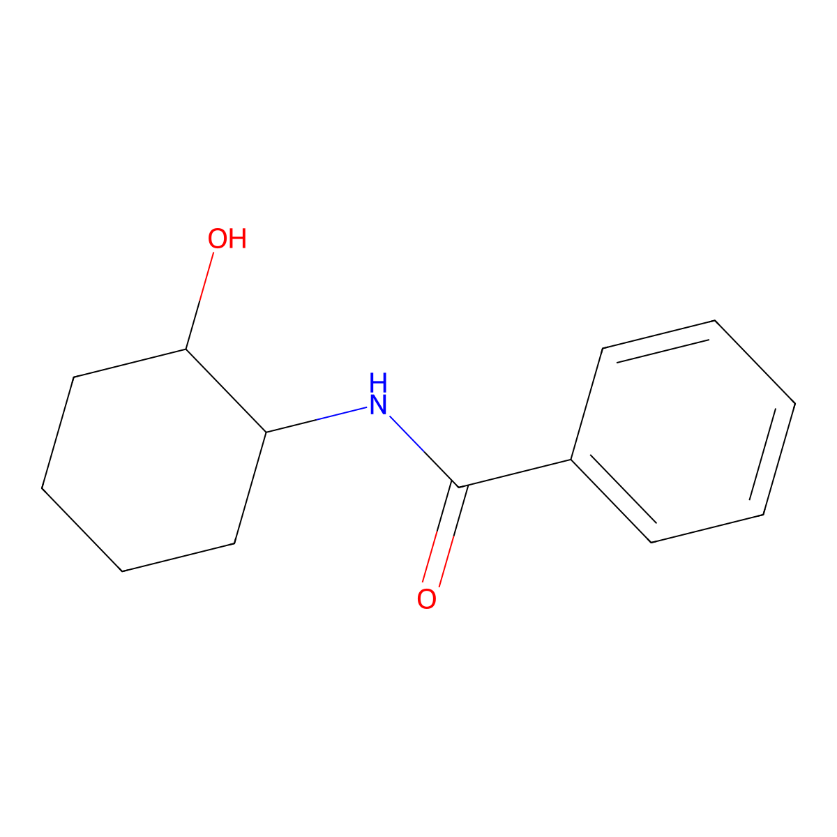 n-(2-Hydroxycyclohexyl)benzamide molecular structure, CAS 5450-83-9