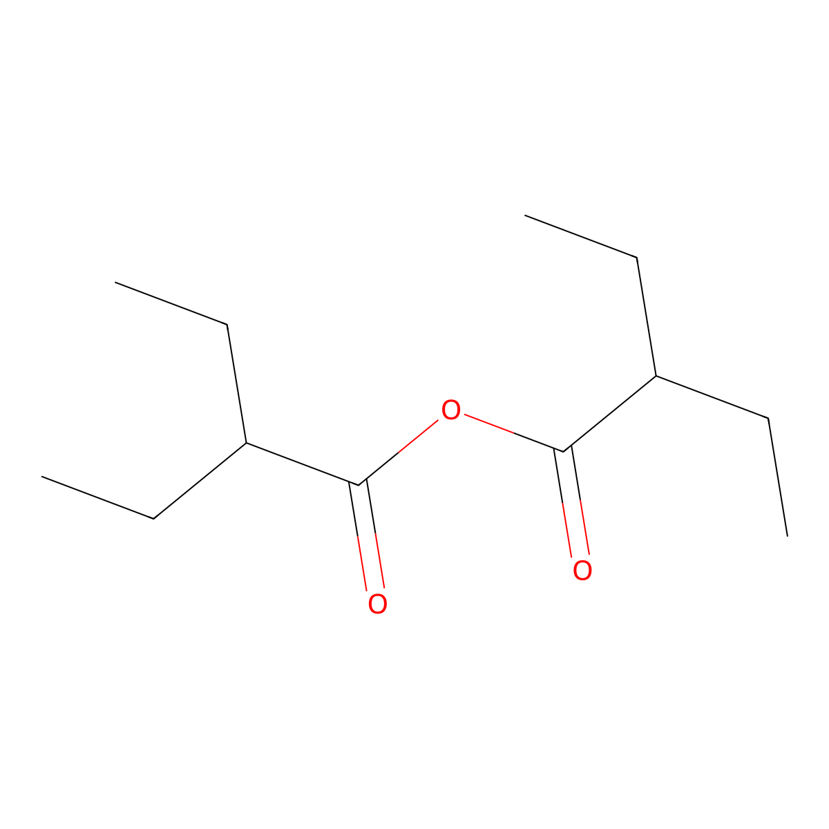 2-Ethylbutyric anhydride molecular structure, CAS 54502-37-3