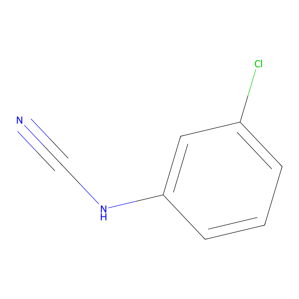 [(3-Chlorophenyl)amino]formonitrile molecular structure, CAS 54507-99-2