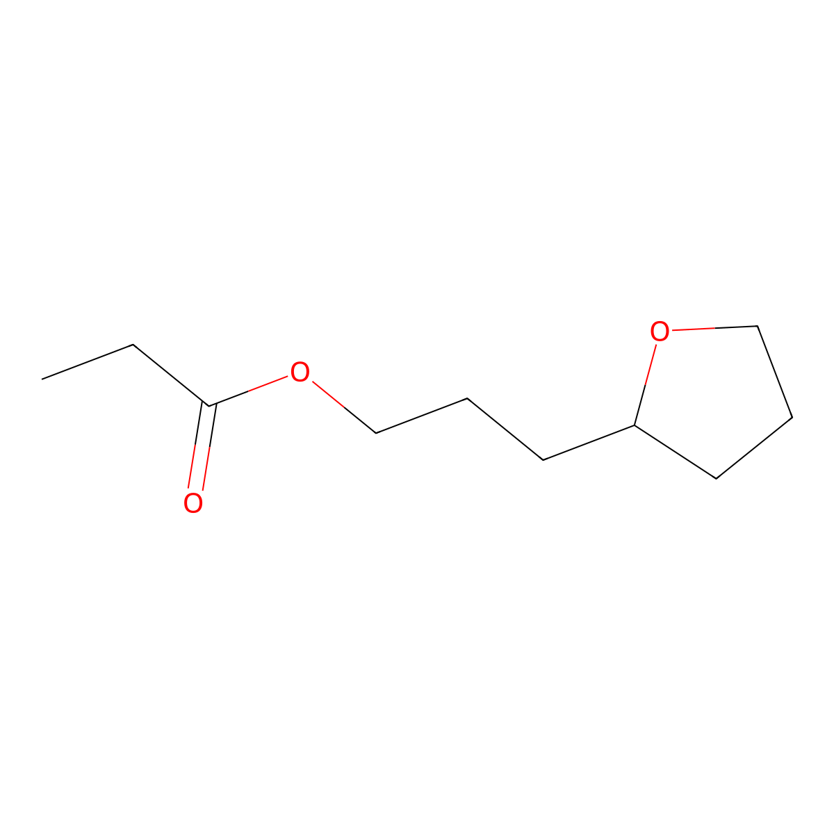 Propionic acid, ester with tetrahydro-2-furanpropanol molecular structure, CAS 5451-18-3