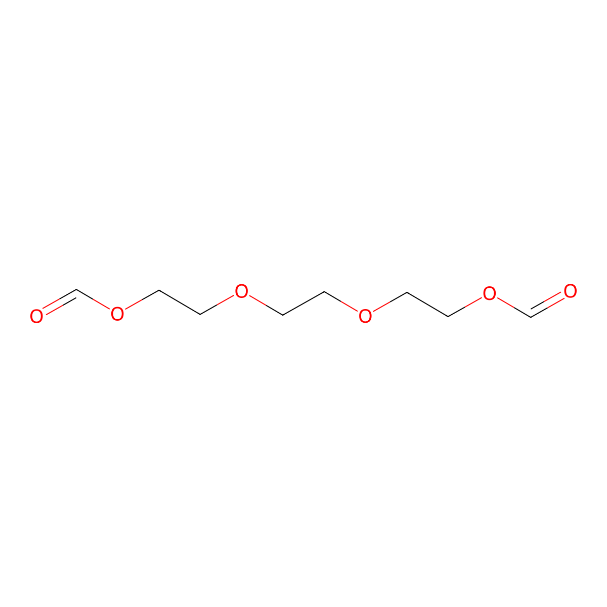 Triethylene glycol diformate molecular structure, CAS 5451-65-0