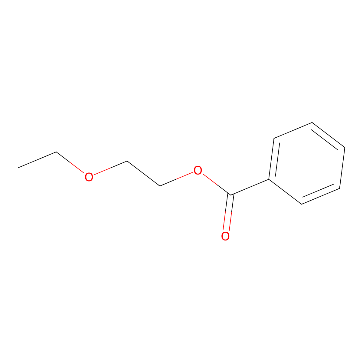 2-Ethoxyethyl benzoate molecular structure, CAS 5451-72-9