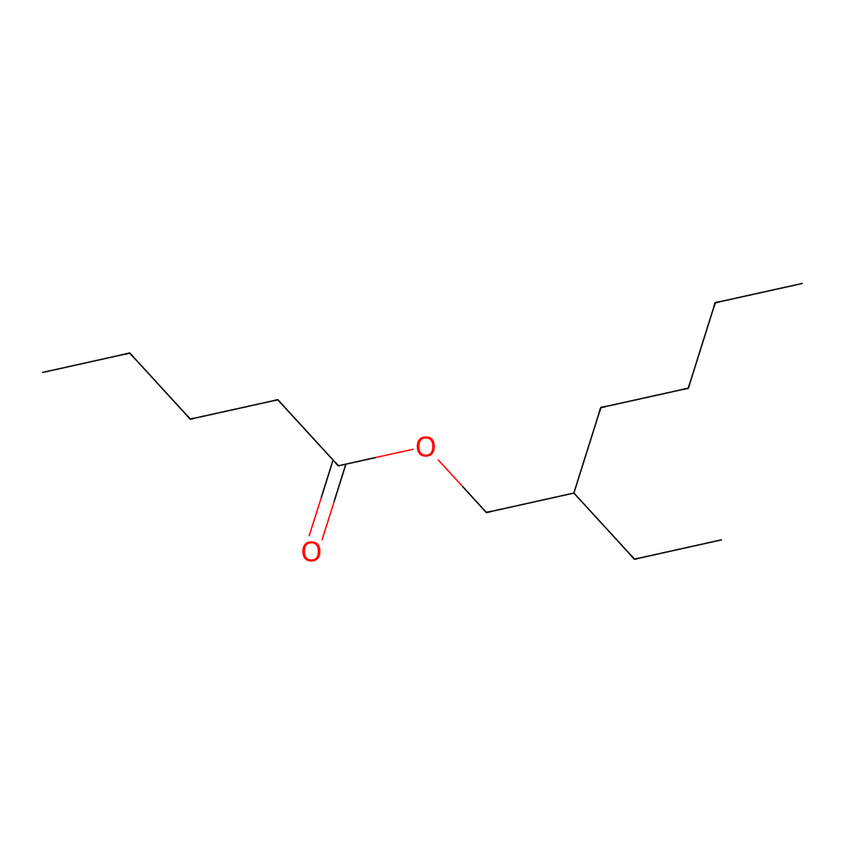 2-Ethylhexyl valerate molecular structure, CAS 5451-87-6