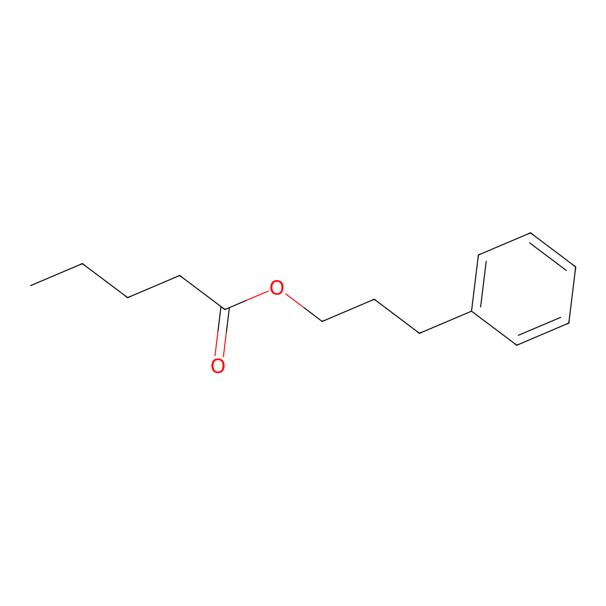 3-Phenylpropyl valerate molecular structure, CAS 5451-88-7