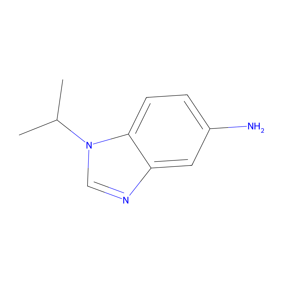 1-Isopropyl-1H-benzoimidazol-5-ylamine molecular structure, CAS 54513-37-0