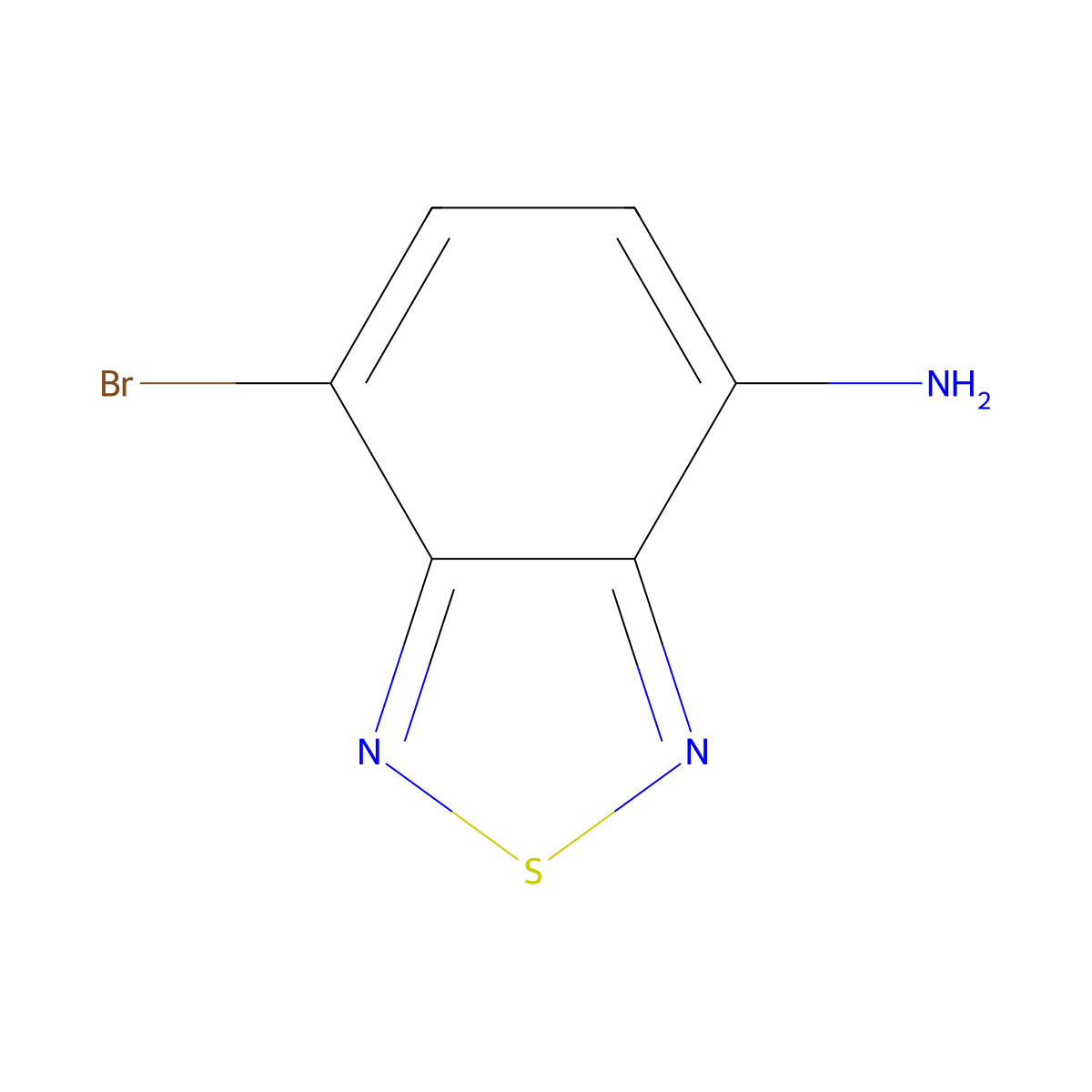 7-Bromo-2,1,3-benzothiadiazol-4-amine molecular structure, CAS 54513-93-8