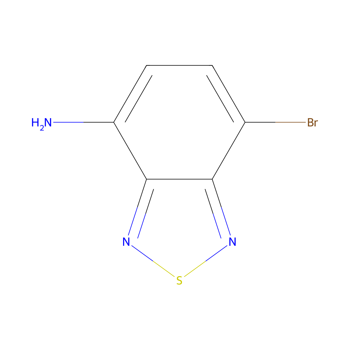 7-Bromo-2,1,3-benzothiadiazol-4-amine molecular structure, CAS 54513-93-8