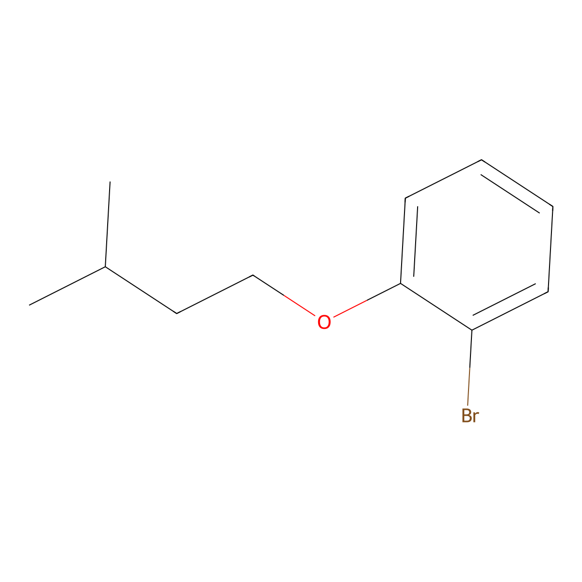 1-Bromo-2-(isopentyloxy)benzene molecular structure, CAS 54514-32-8