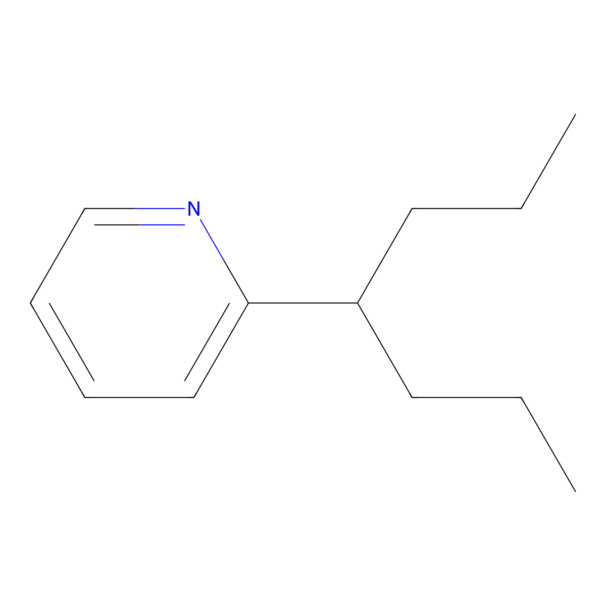 2-(1-Propylbutyl)pyridine molecular structure, CAS 54518-13-7