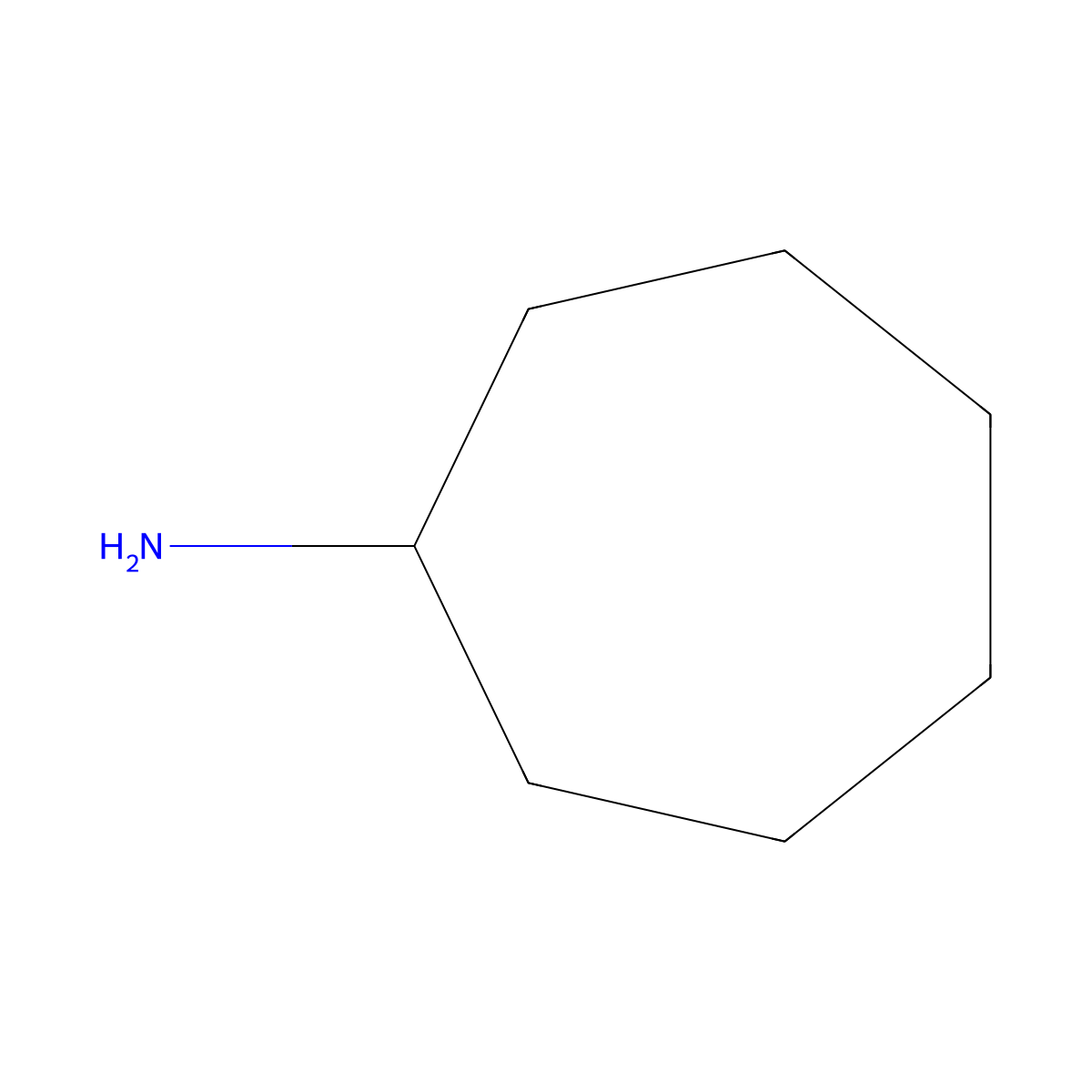 Cycloheptylamine molecular structure, CAS 5452-35-7