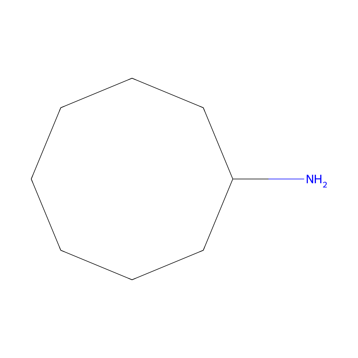 Cyclooctylamine molecular structure, CAS 5452-37-9