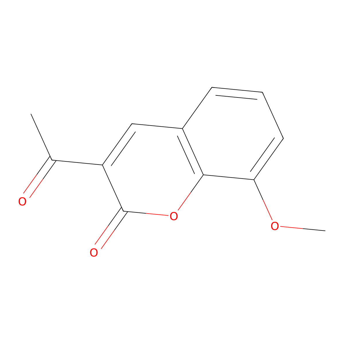 3-acetyl-8-methoxy-2H-chromen-2-one molecular structure, CAS 5452-39-1