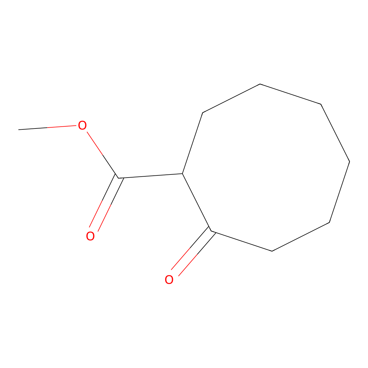 Methyl 2-oxocyclooctane-1-carboxylate molecular structure, CAS 5452-73-3
