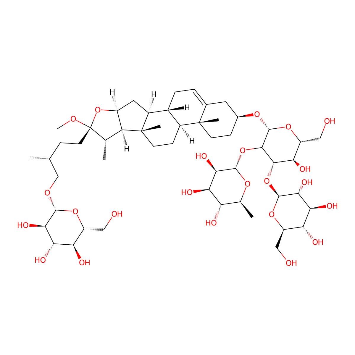 Methylprotogracillin molecular structure, CAS 54522-53-1