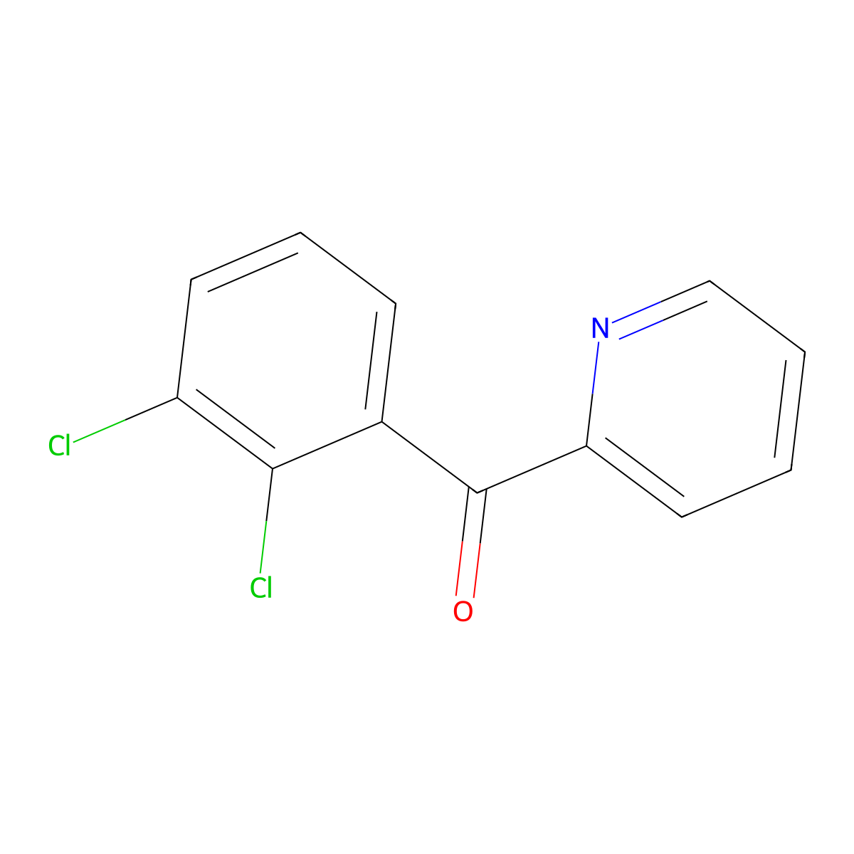2-(2,3-Dichlorobenzoyl)pyridine molecular structure, CAS 54523-80-7