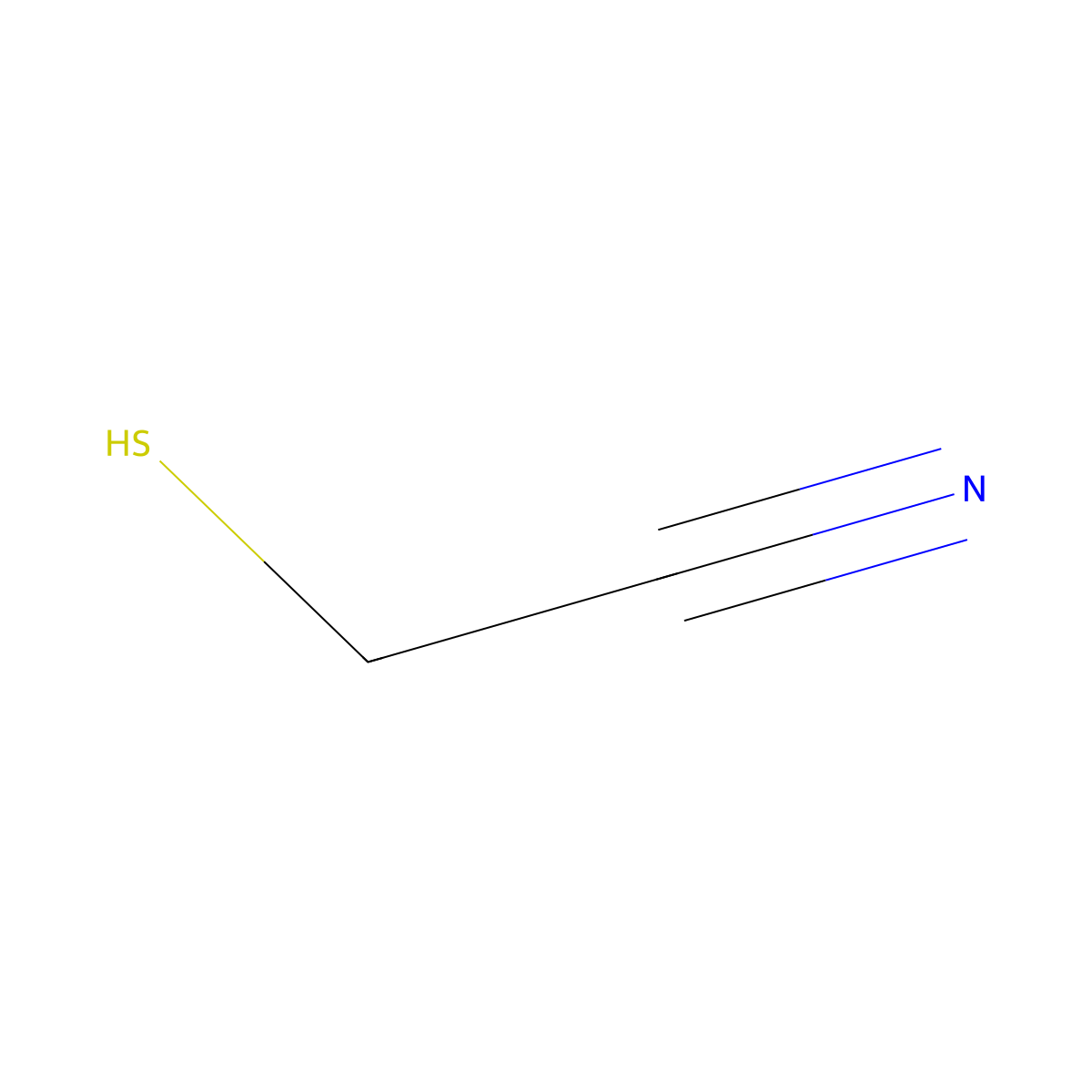 Mercaptoacetonitrile molecular structure, CAS 54524-31-1
