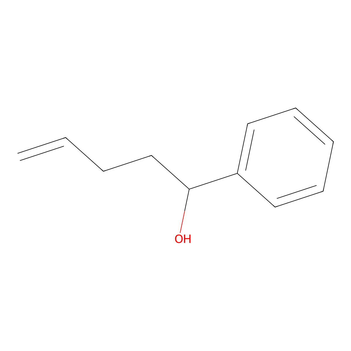 1-Phenylpent-4-en-1-ol molecular structure, CAS 54525-86-9