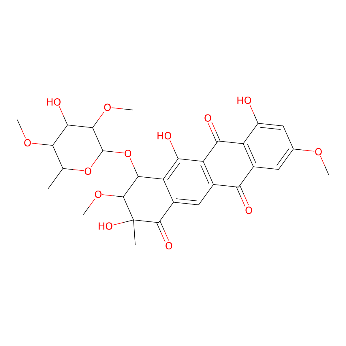 Steffimycin B molecular structure, CAS 54526-94-2