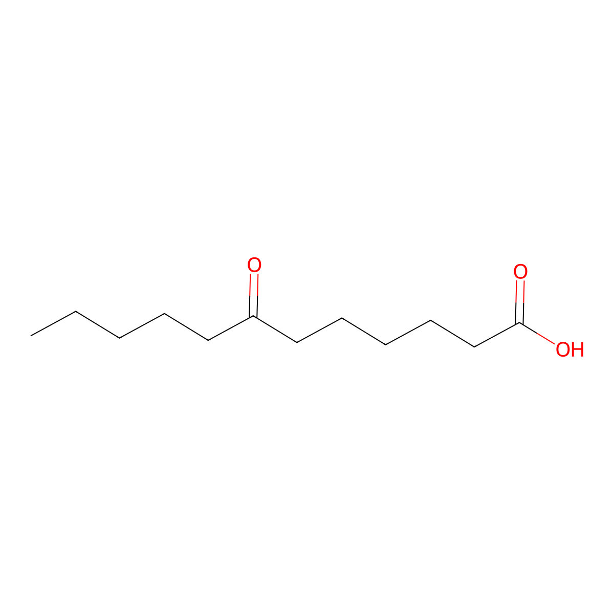7-Oxododecanoic acid molecular structure, CAS 54527-26-3