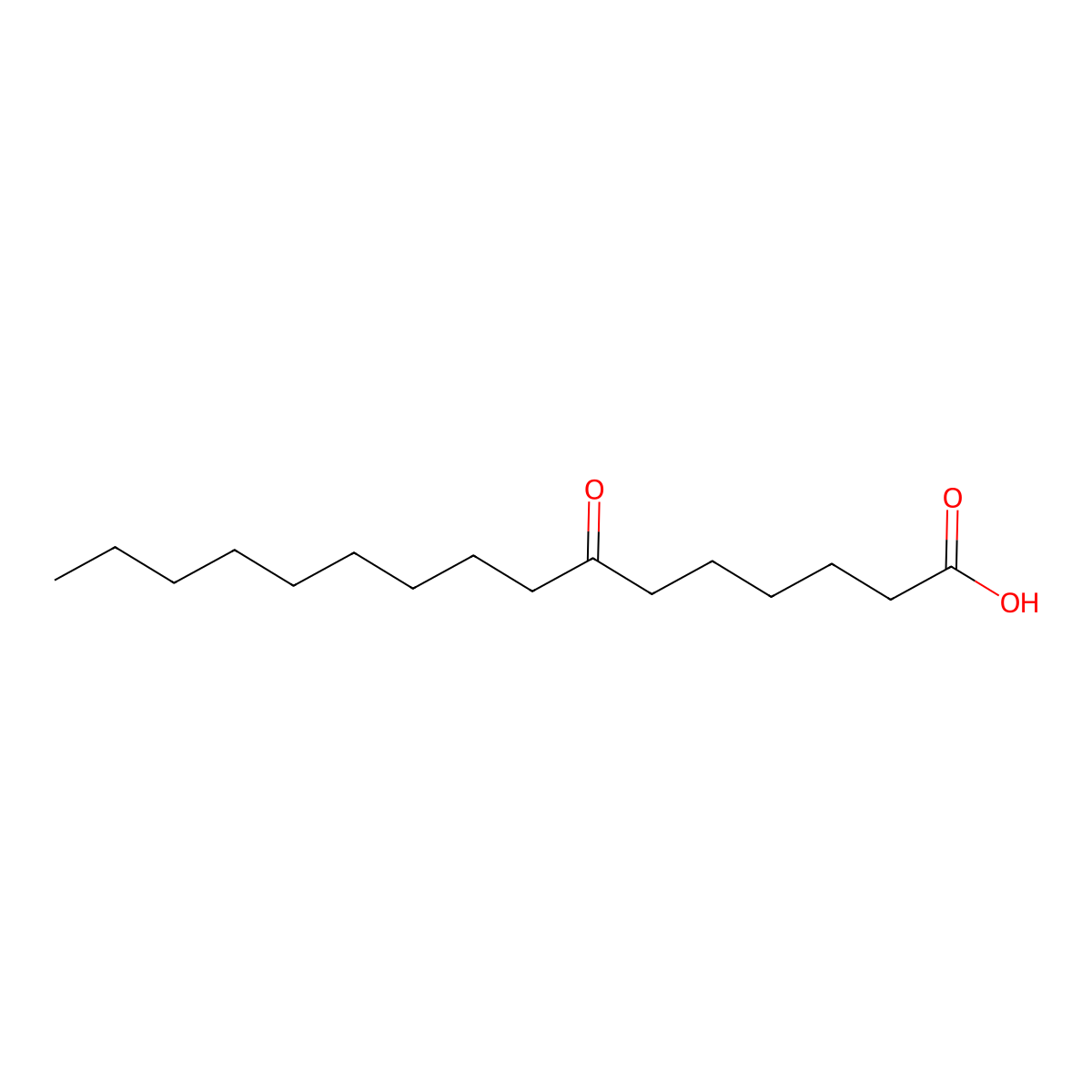 7-Oxohexadecanoic acid molecular structure, CAS 54527-29-6