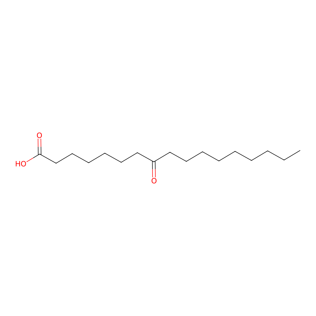 8-Oxoheptadecanoic acid molecular structure, CAS 54527-31-0