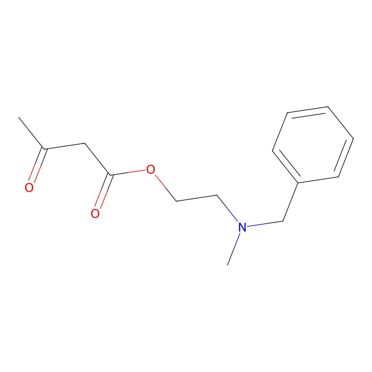 2-(Benzylmethylamino)ethyl acetoacetate molecular structure, CAS 54527-65-0