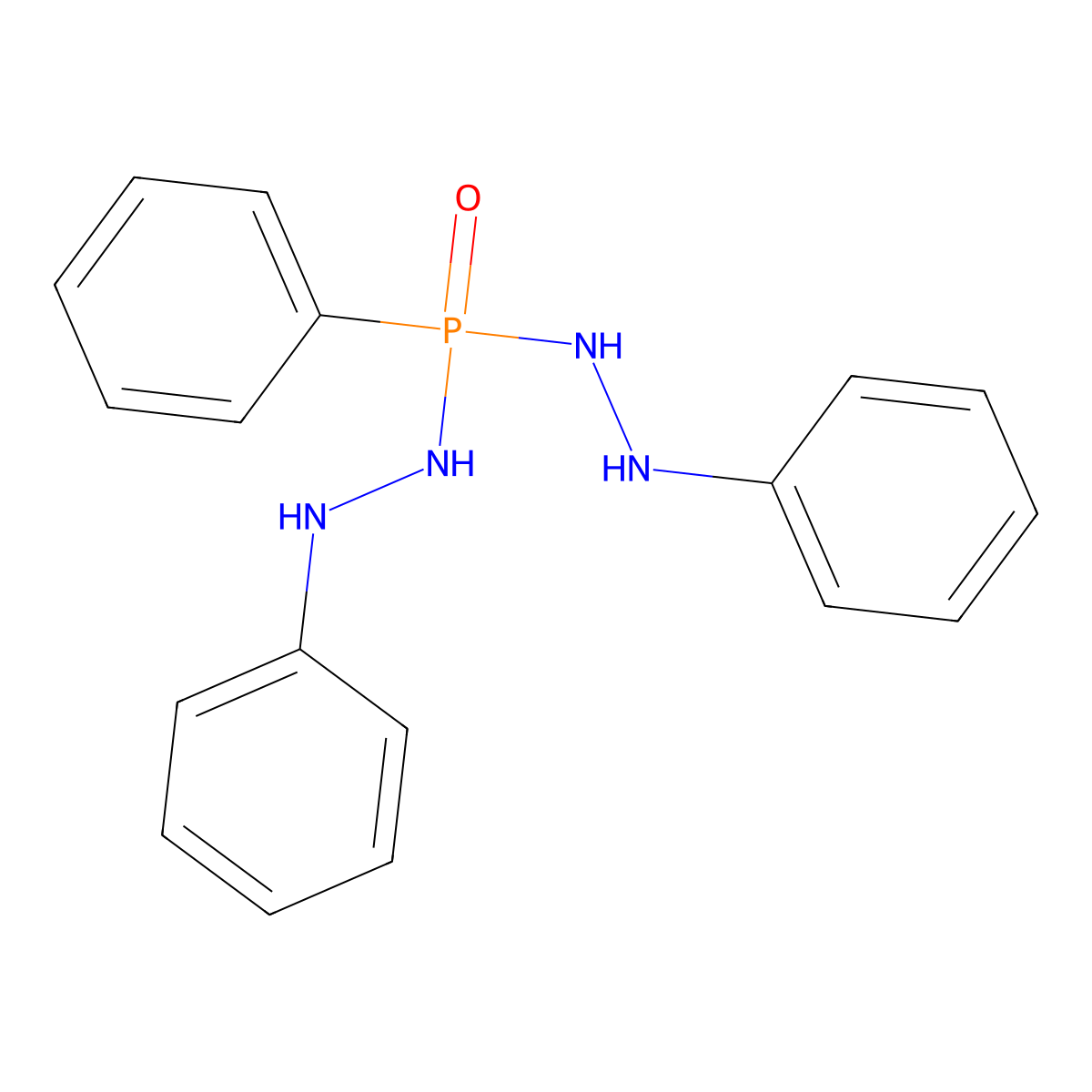 N'',N''',P-Triphenylphosphonic dihydrazide molecular structure, CAS 54529-69-0