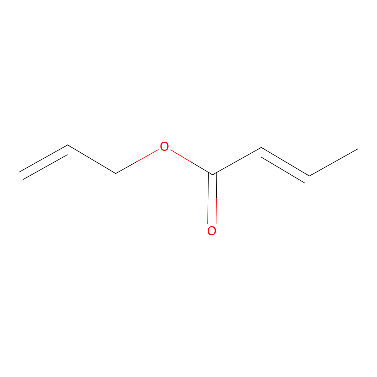 Allyl crotonate molecular structure, CAS 5453-44-1