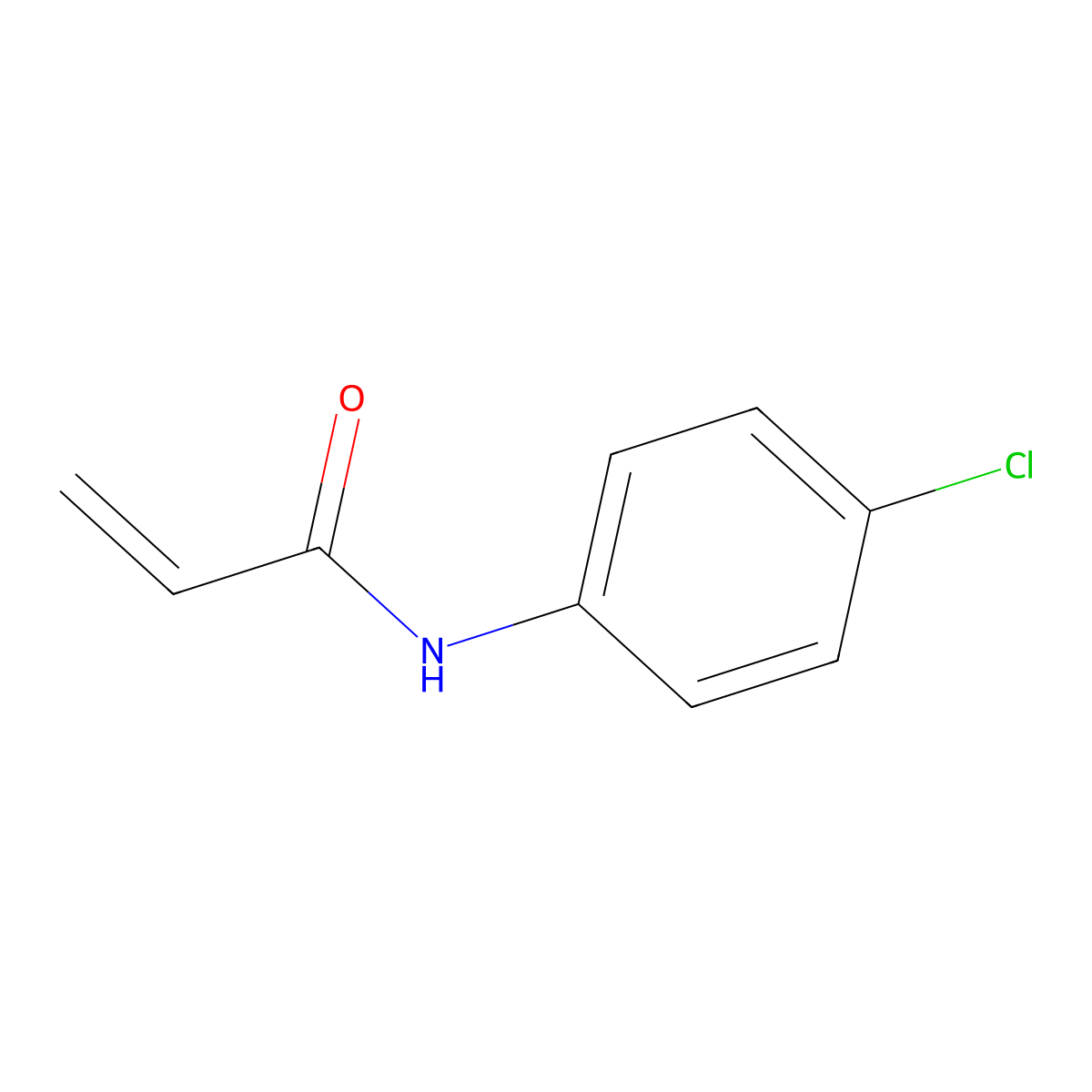 N-(4-Chlorophenyl)acrylamide molecular structure, CAS 5453-48-5