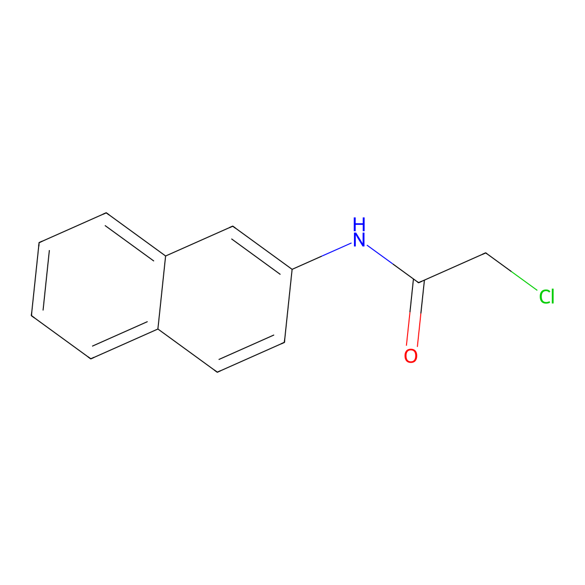 2-Chloro-N-(naphthalen-2-yl)acetamide molecular structure, CAS 5453-65-6