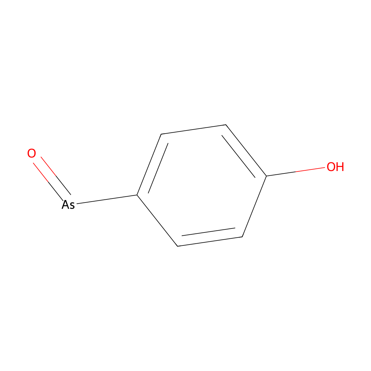 Phenol, p-arsenoso- molecular structure, CAS 5453-66-7