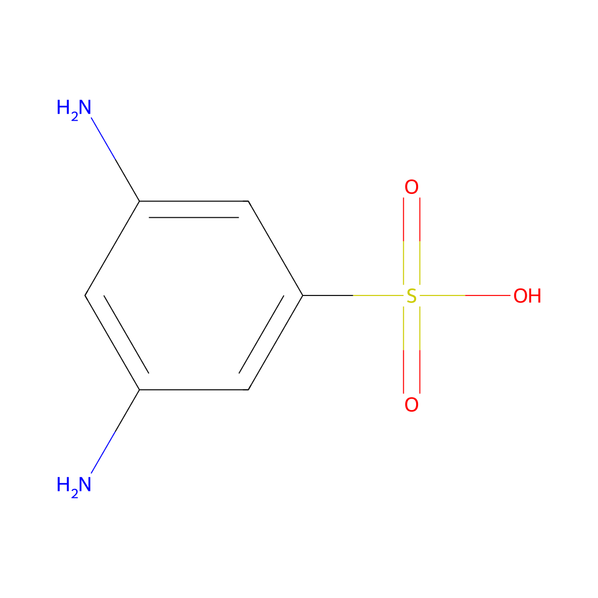 3,5-diaminobenzenesulfonic Acid molecular structure, CAS 54530-94-8