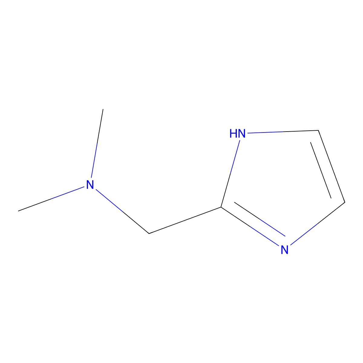 ((1H-imidazol-2-yl)methyl)dimethylamine molecular structure, CAS 54534-78-0