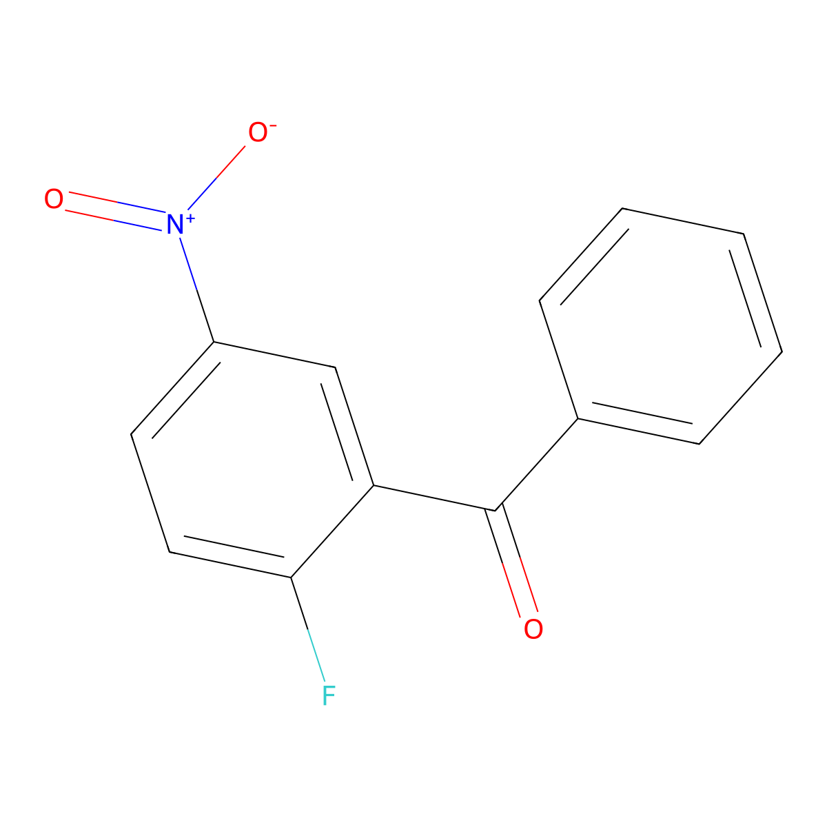(2-Fluoro-5-nitrophenyl)(phenyl)methanone molecular structure, CAS 54534-85-9