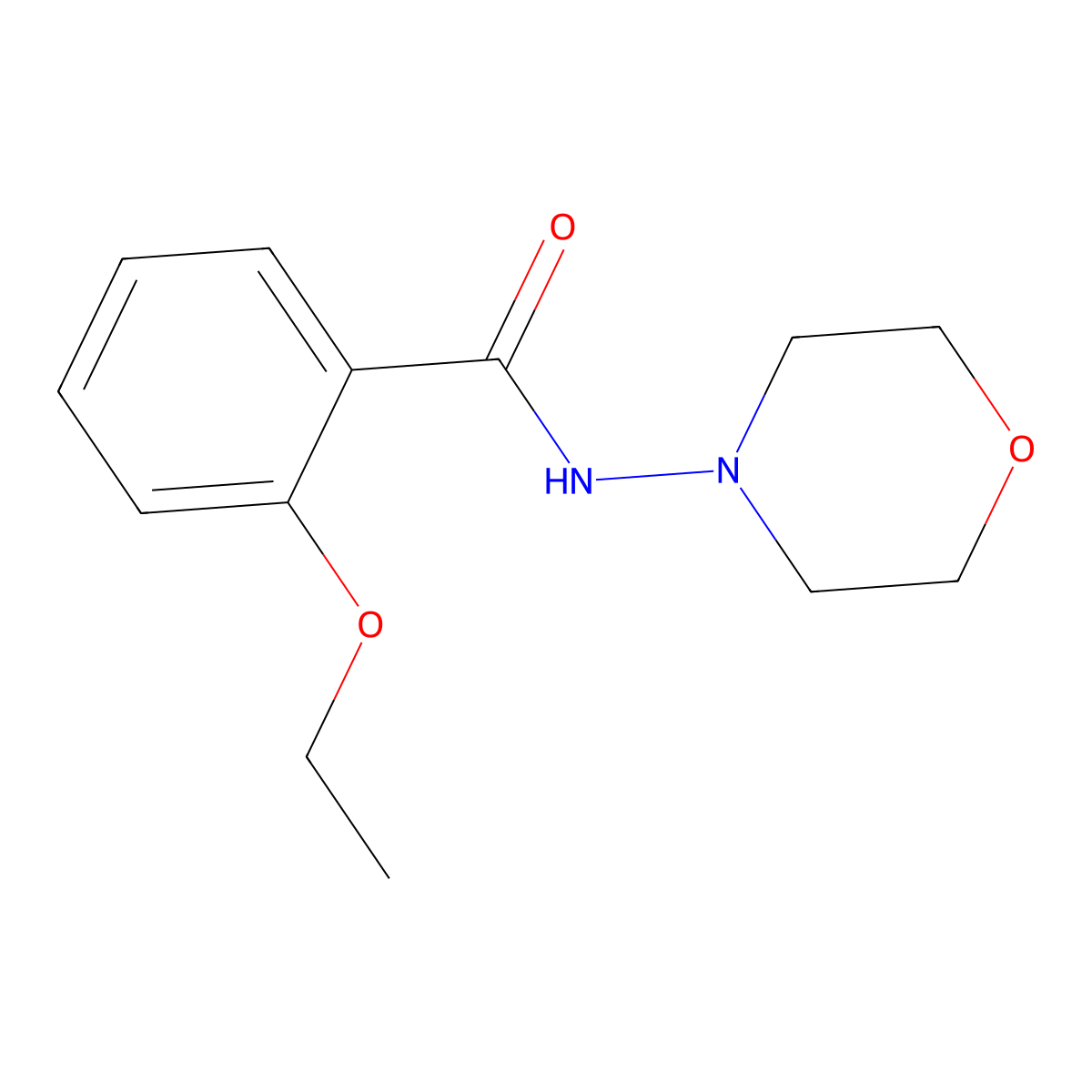 2-Ethoxy-N-(morpholin-4-yl)benzamide molecular structure, CAS 545340-86-1