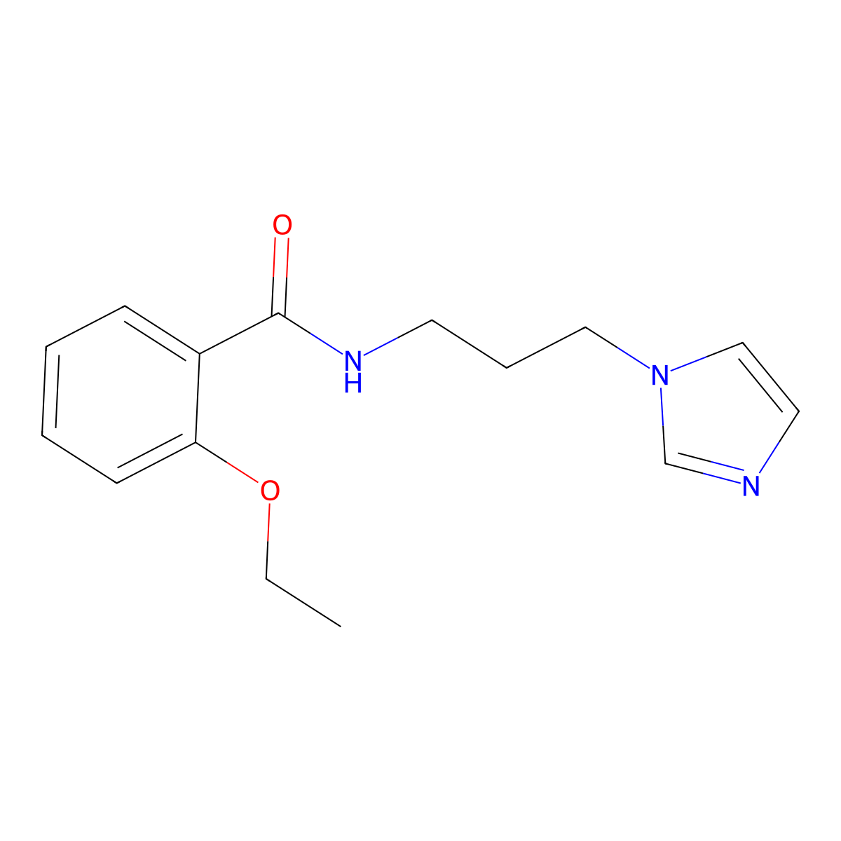 2-ethoxy-N-[3-(1H-imidazol-1-yl)propyl]benzamide molecular structure, CAS 545342-38-9