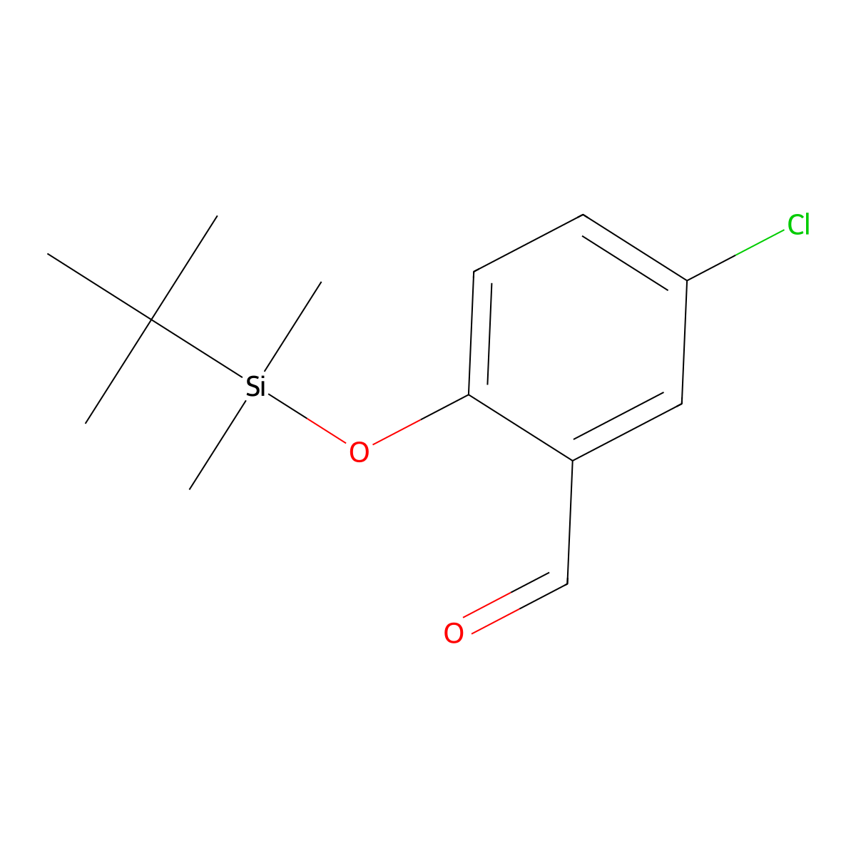 2-(Tert-butyl-dimethyl-silanyloxy)-5-chloro-benzaldehyde molecular structure, CAS 545343-49-5