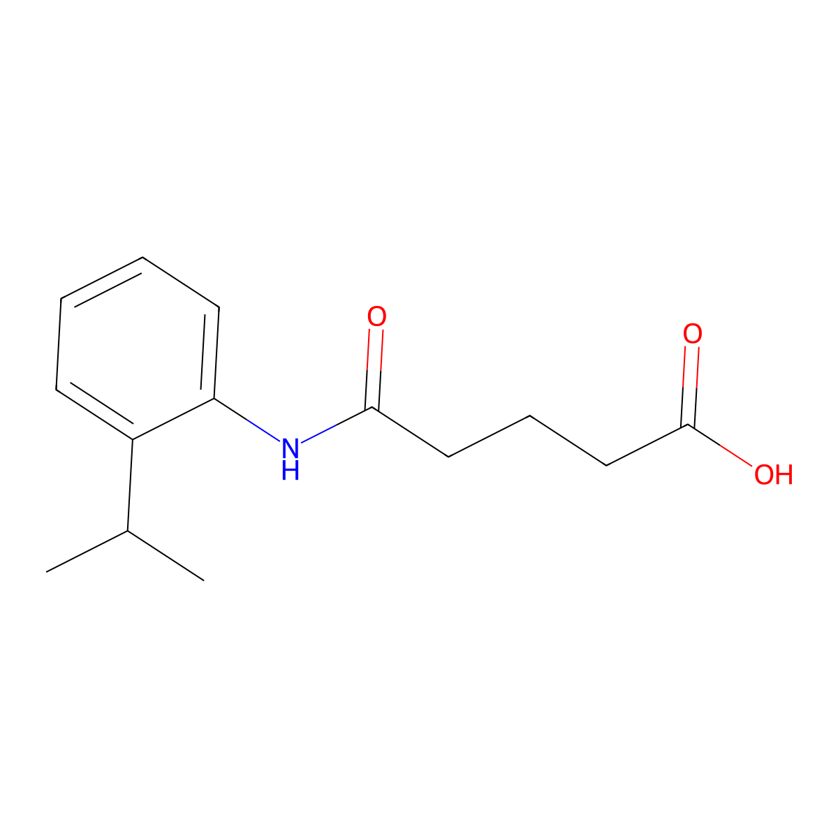 5-(2-Isopropylanilino)-5-oxopentanoic acid molecular structure, CAS 545347-12-4