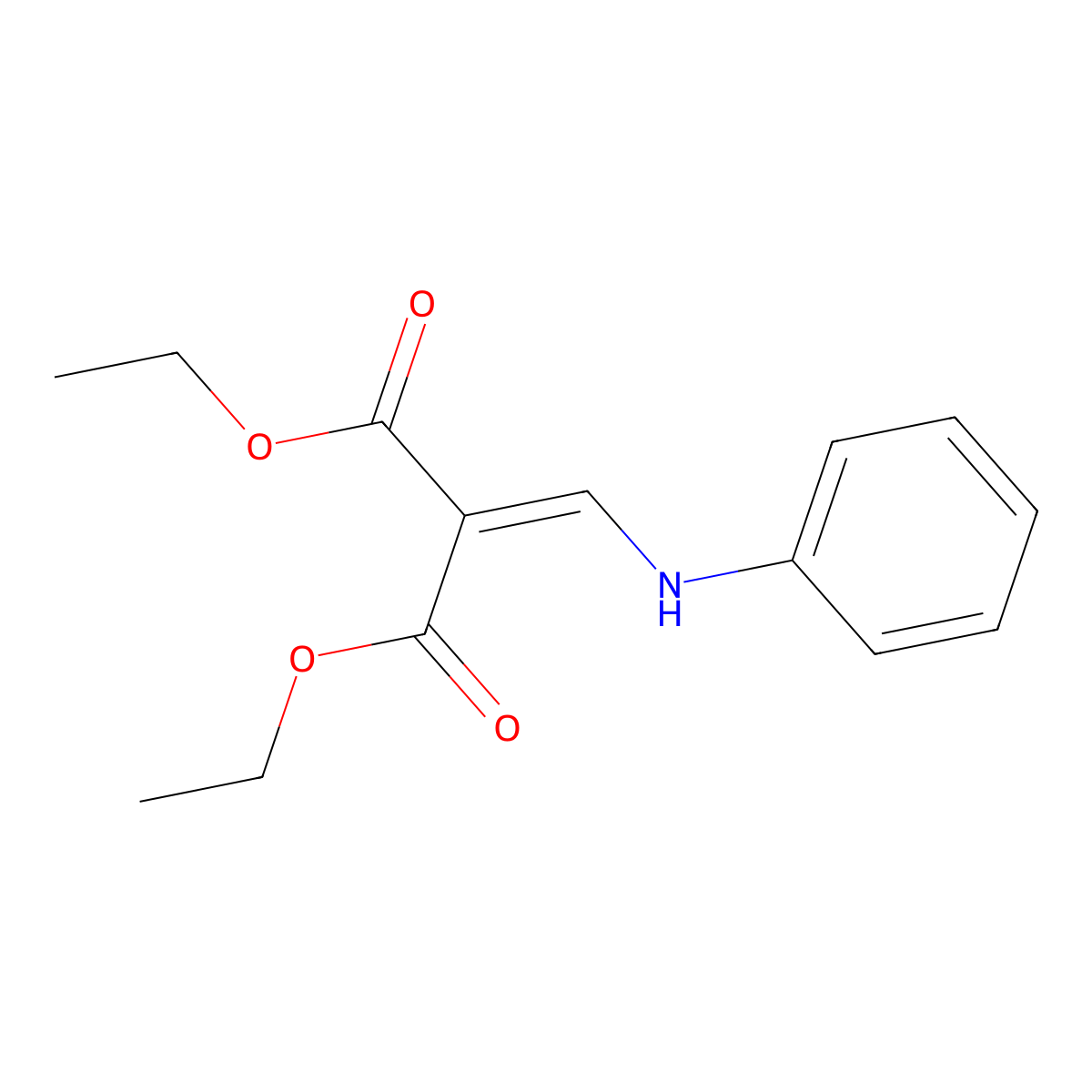 2-Phenylaminomethylene-malonic acid diethyl ester molecular structure, CAS 54535-22-7