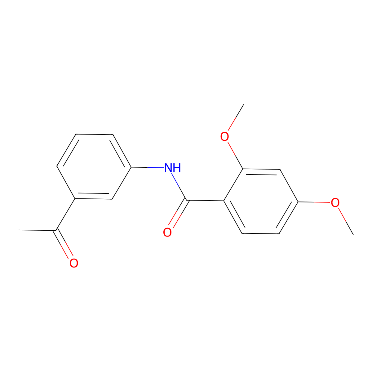 N-(3-acetylphenyl)-2,4-dimethoxybenzamide molecular structure, CAS 545353-16-0