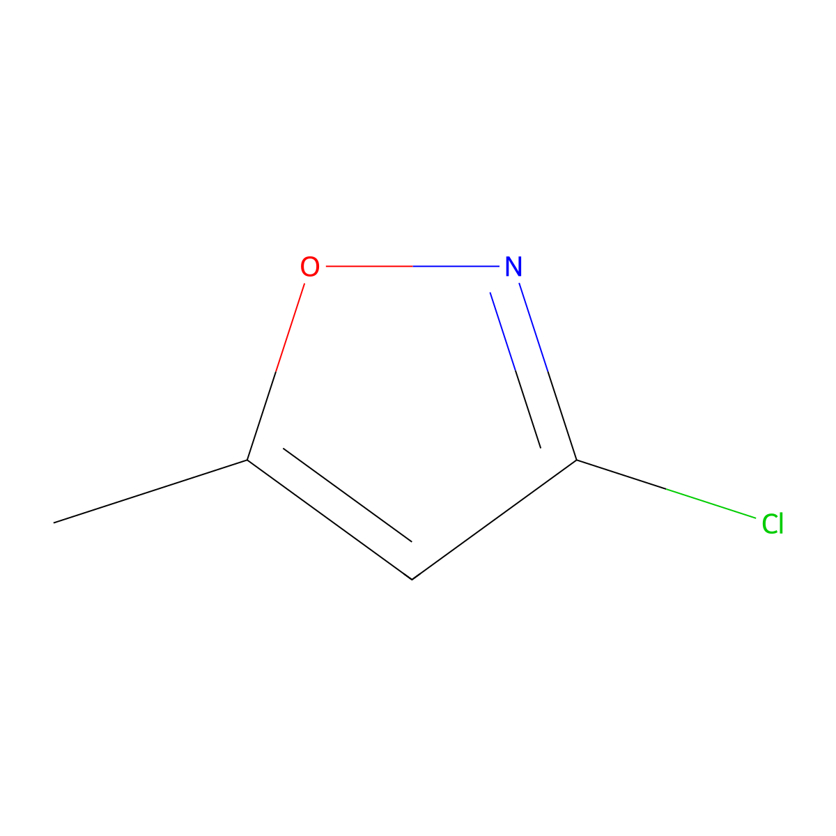 3-Chloro-5-methyl-1,2-oxazole molecular structure, CAS 54536-85-5