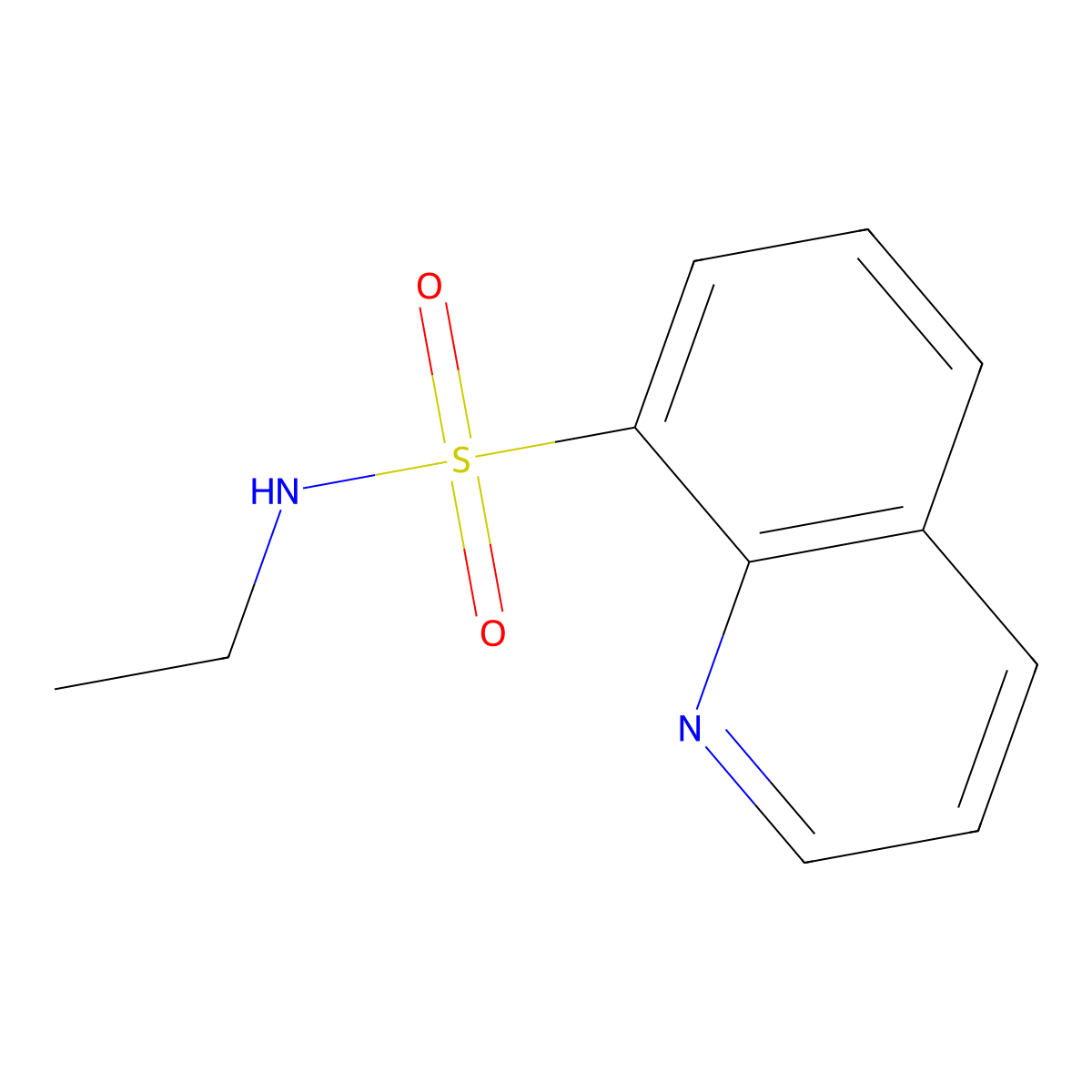 N-ethylquinoline-8-sulfonamide molecular structure, CAS 545367-31-5