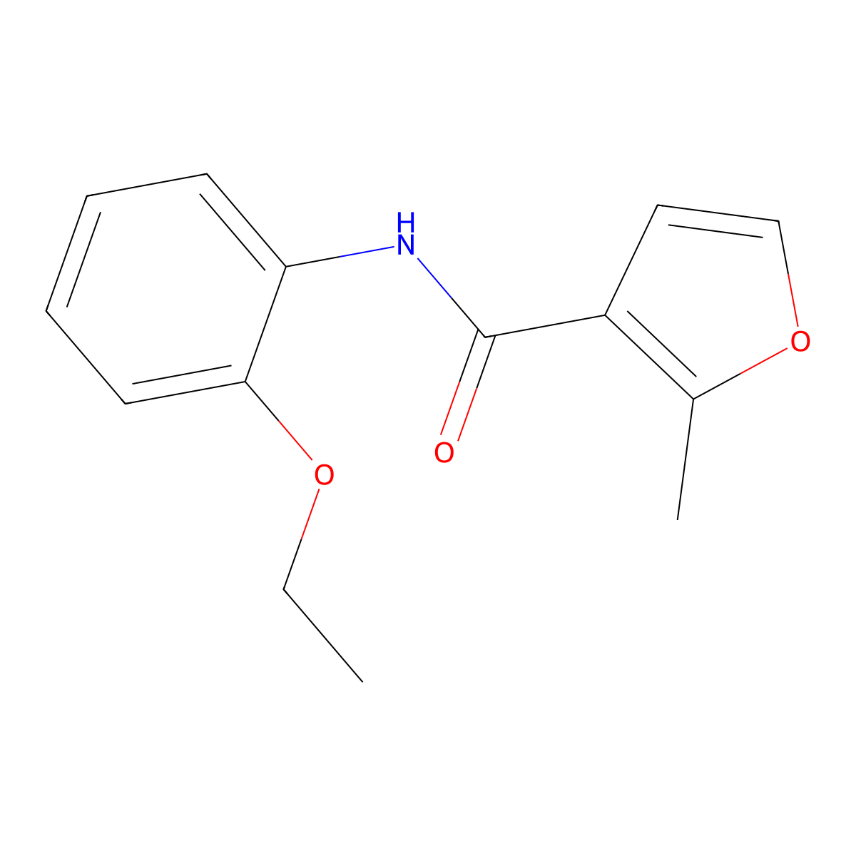 N-(2-ethoxyphenyl)-2-methylfuran-3-carboxamide molecular structure, CAS 545374-45-6