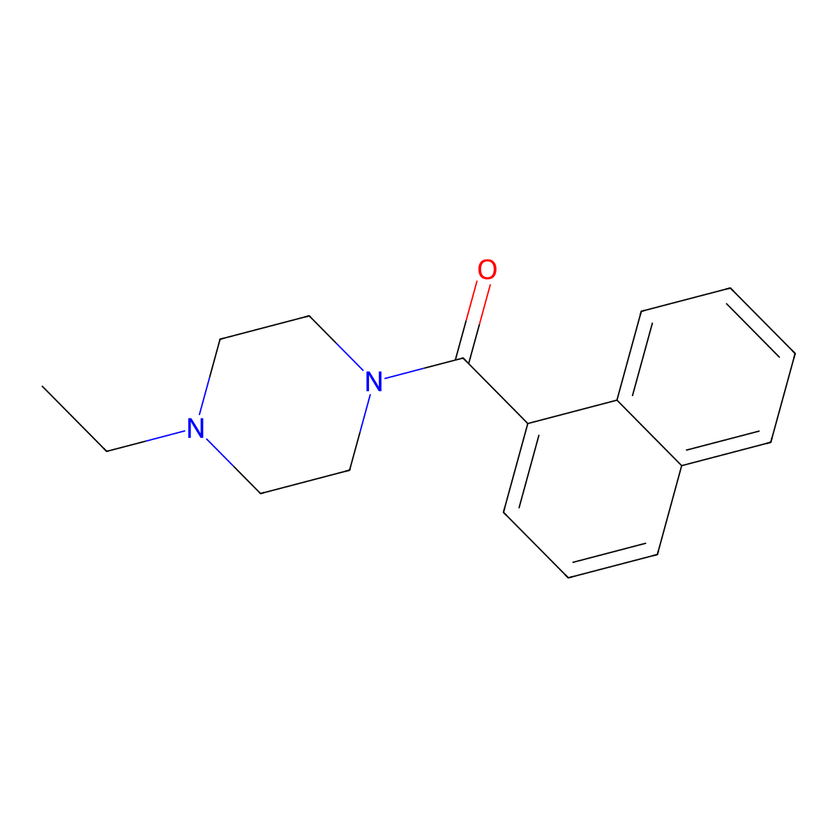 4-Ethylpiperazinyl naphthyl ketone molecular structure, CAS 545382-41-0
