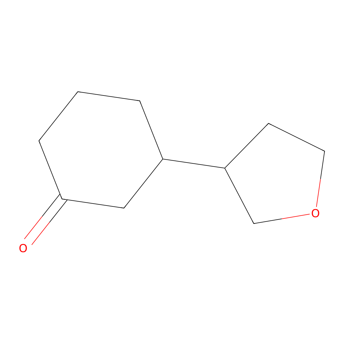 3-(Oxolan-3-yl)cyclohexan-1-one molecular structure, CAS 545386-04-7