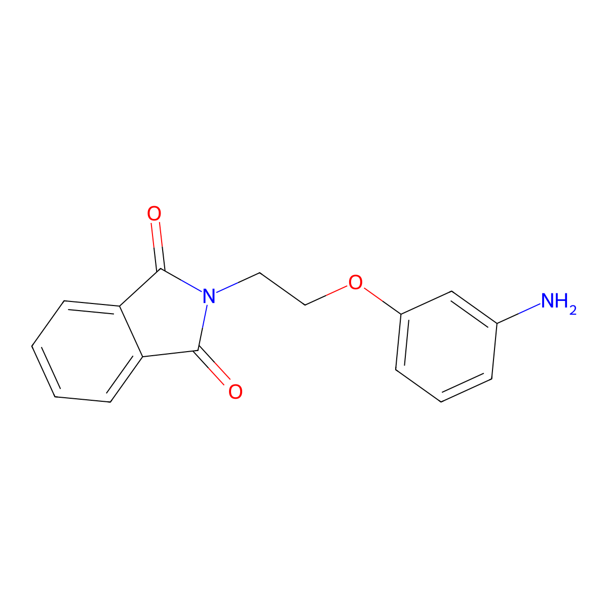 2-(2-(3-Aminophenoxy)ethyl)isoindoline-1,3-dione molecular structure, CAS 545393-60-0