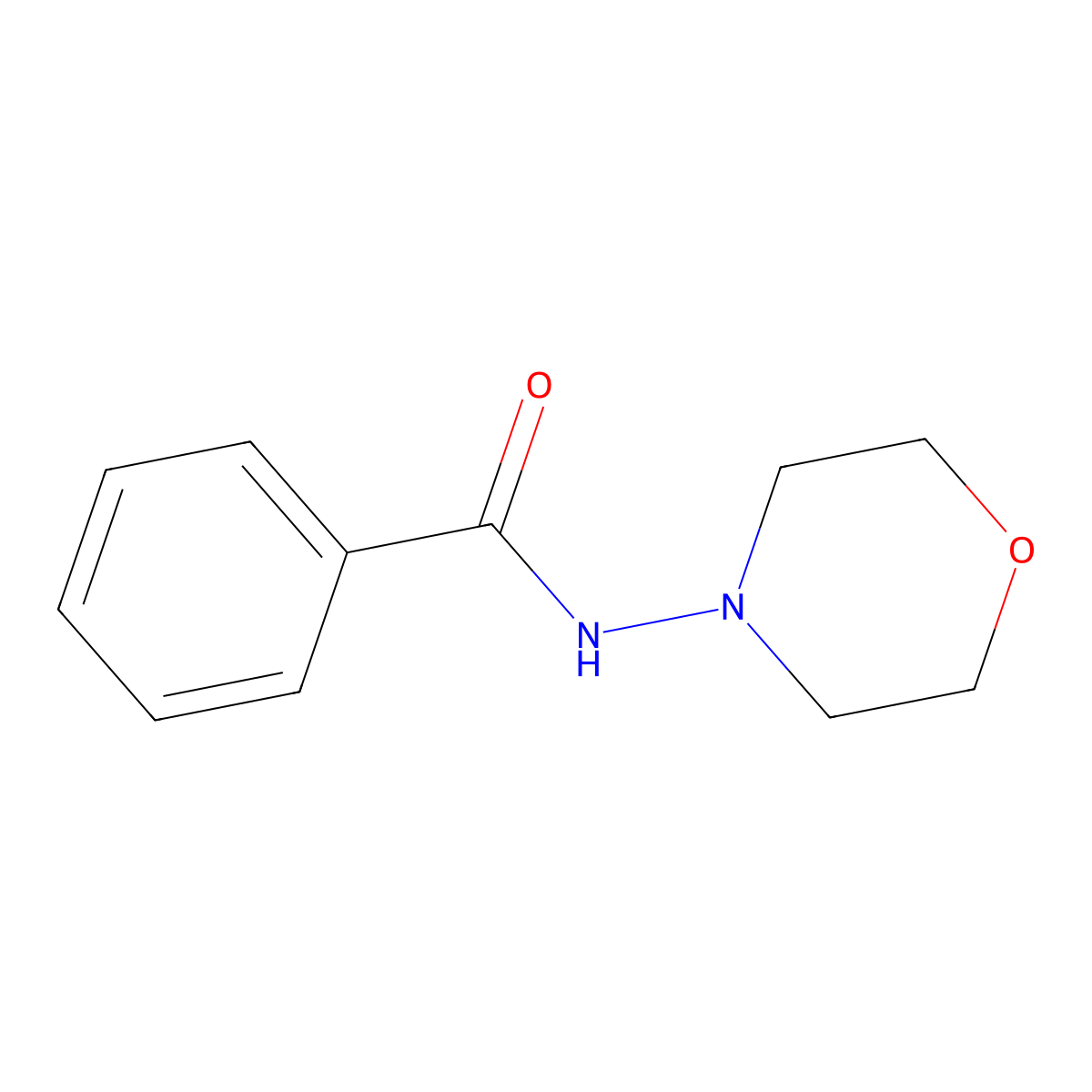 N-(morpholin-4-yl)benzamide molecular structure, CAS 5454-04-6