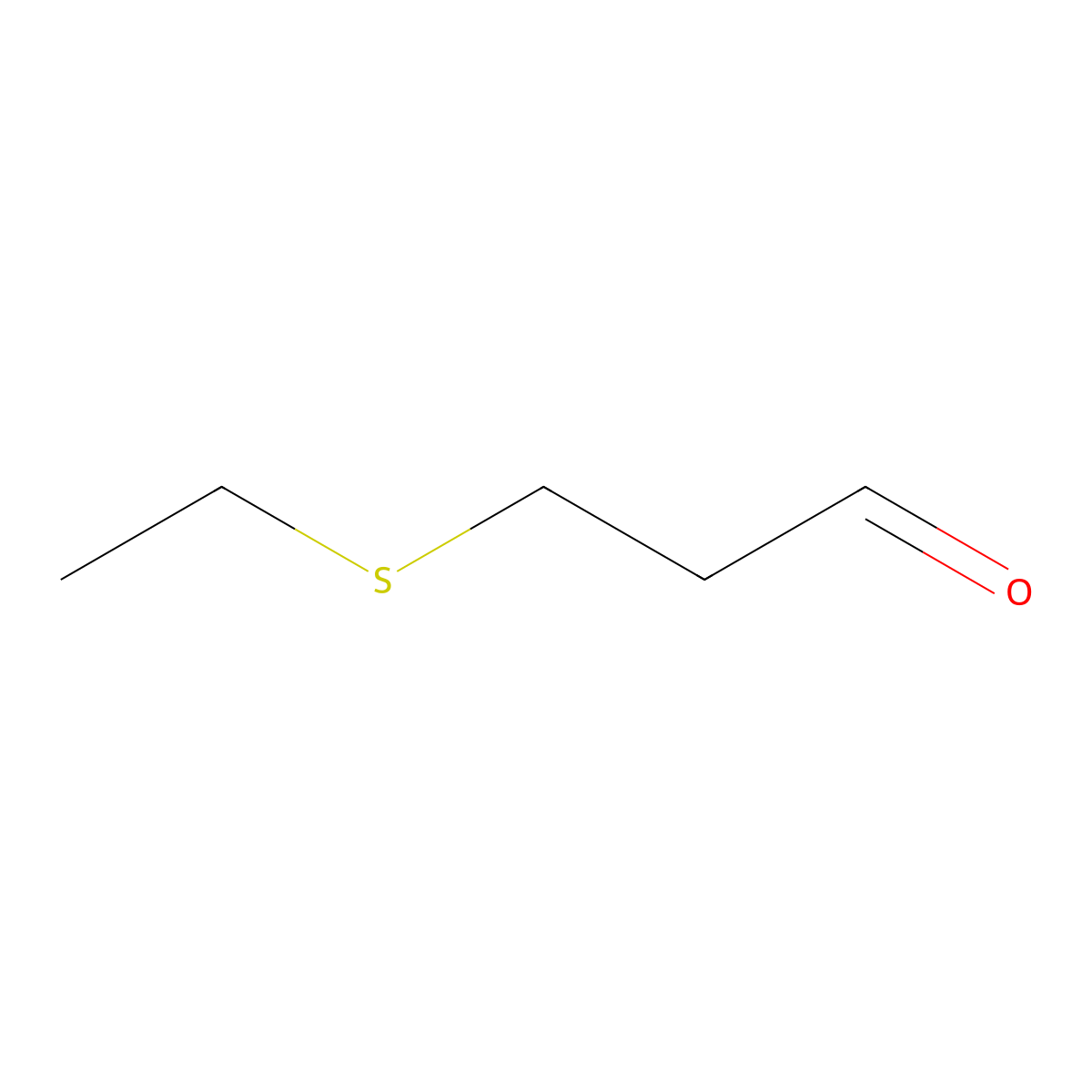 3-(Ethylsulfanyl)propanal molecular structure, CAS 5454-45-5