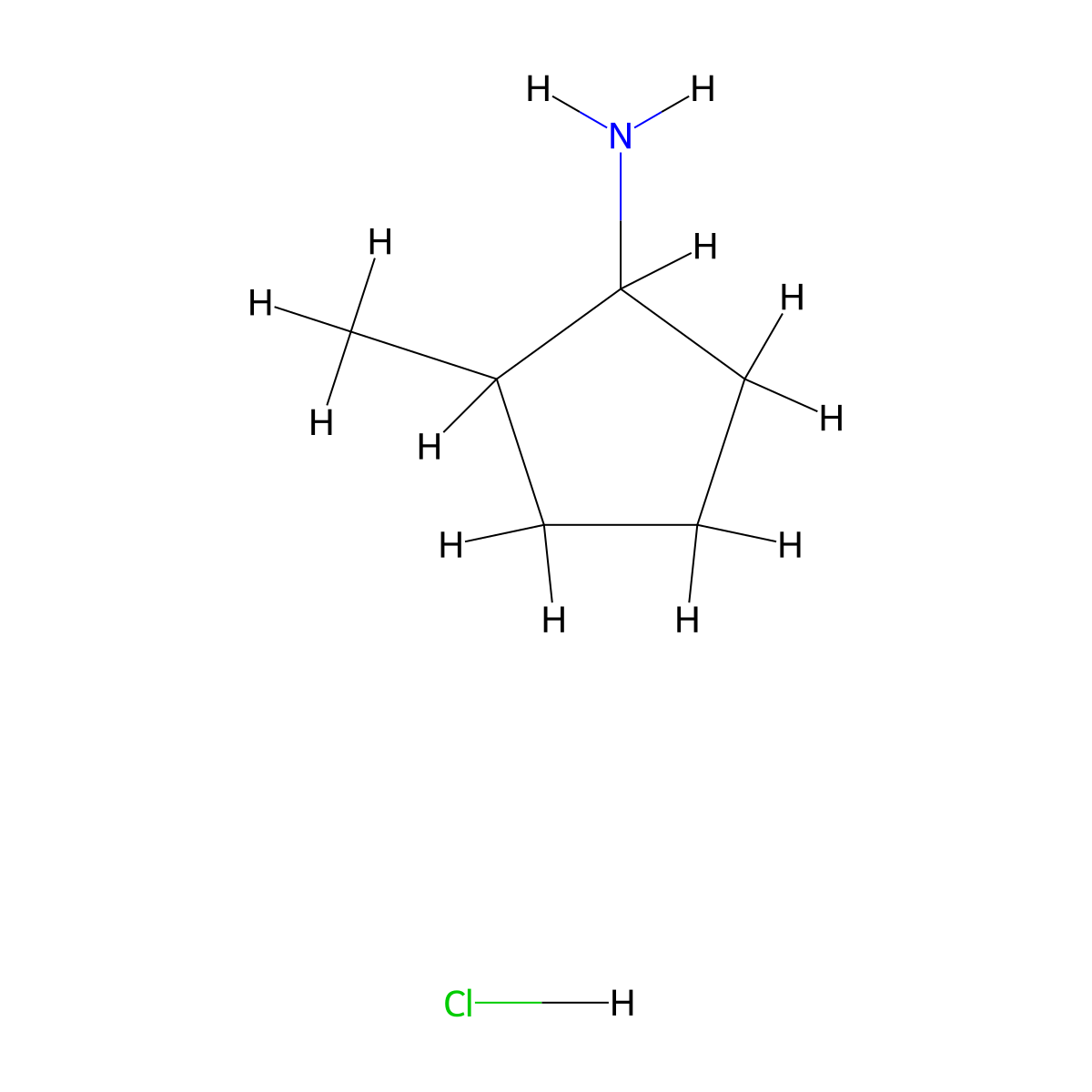 2-Methylcyclopentan-1-amine hydrochloride molecular structure, CAS 5454-76-2